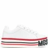 Moschino rubberised logo platform sneakers