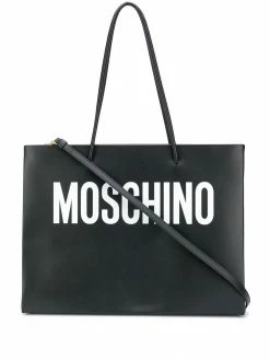 Moschino slogan printed shoulder bag