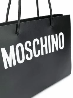 Moschino slogan printed shoulder bag