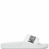 Moschino logo-print pool slides