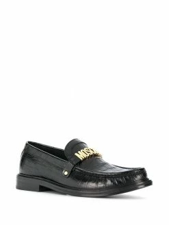 Moschino lettering logo loafers