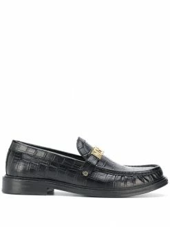 Moschino lettering logo loafers