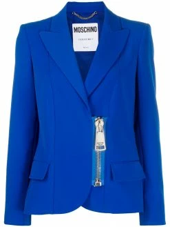 Moschino oversized zip-pull blazer