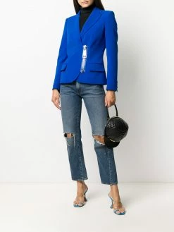 Moschino oversized zip-pull blazer