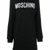 Moschino logo print hooded dress