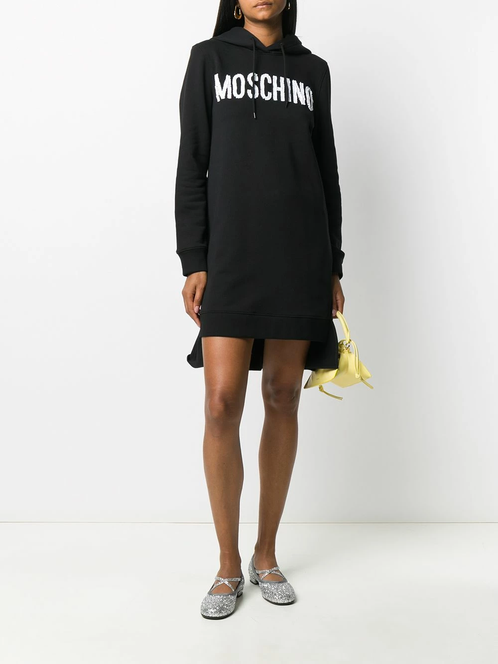 Best deal โ Moschino Logo print hooded ๐ dress ๐ 4 Moschino logo print hooded dress