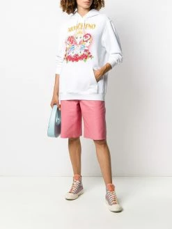 Moschino fantasy print cotton hoodie