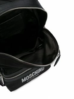Moschino logo appliqué backpack