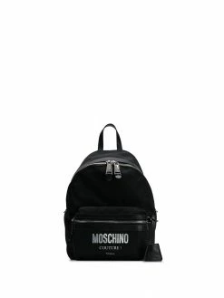 Moschino logo appliqué backpack