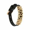 Moschino adjustable logo plaque bracelet