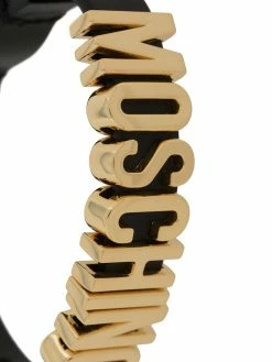Moschino adjustable logo plaque bracelet
