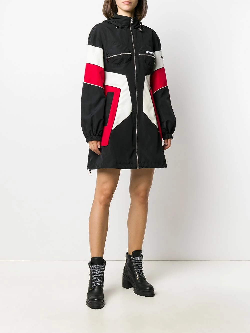 Outlet ✨ Moschino Broken Logo hoodied jacket ✔️ 5 Moschino Broken Logo hoodied jacket