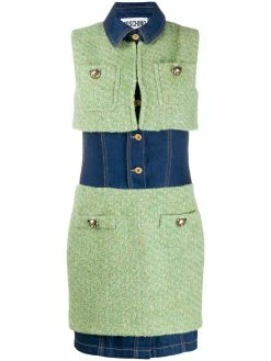 Moschino panelled fitted dress
