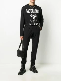 Moschino logo print long-sleeve T-shirt