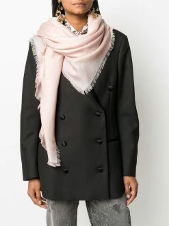 Moschino double question mark logo scarf