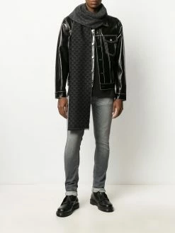 Moschino logo-intarsia scarf