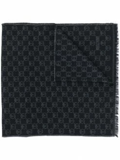 Moschino logo-intarsia scarf