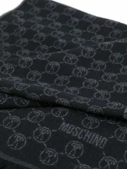 Moschino logo-intarsia scarf