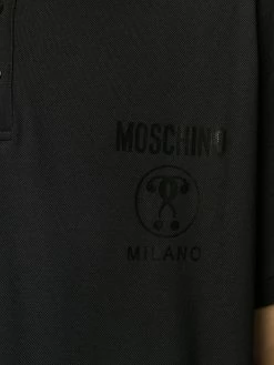 Moschino Double Question Mark print polo shirt