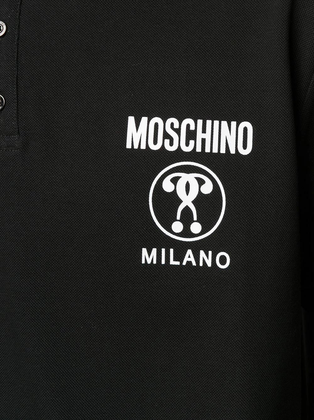 Outlet ๐คฉ Moschino Double Question Mark short sleeve polo ๐ shirt โ 7 Moschino Double Question Mark short-sleeve polo shirt