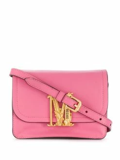 Moschino monogram plaque shoulder bag