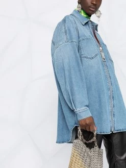 Moschino zipped denim shirt