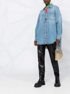 Moschino zipped denim shirt