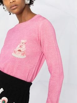 Moschino Cake Bear print jumper