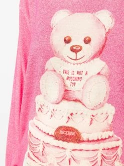 Moschino Cake Teddy print jumper