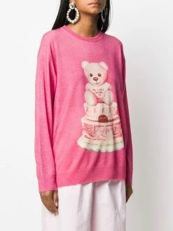 Moschino Cake Teddy print jumper