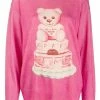 Moschino Cake Teddy print jumper