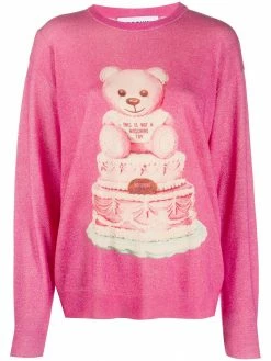 Moschino Cake Teddy print jumper