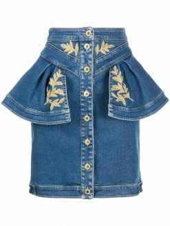 Moschino ruffle detail skirt