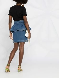Moschino ruffle detail skirt
