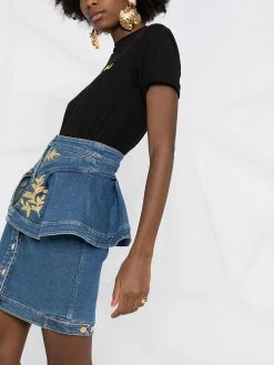Moschino ruffle detail skirt