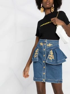Moschino ruffle detail skirt