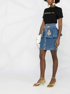 Moschino ruffle detail skirt