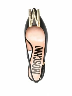 Hot Sale โญ Moschino M plaque slingback pumps ๐ 9 Moschino M plaque slingback pumps