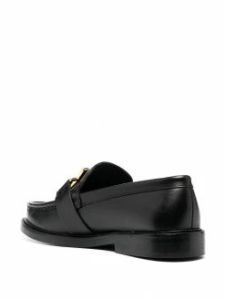Moschino M plaque loafers