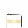 Moschino logo print zip-around wallet