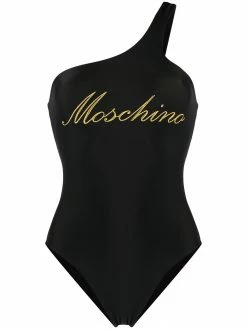 Moschino embroidered logo swimsuit
