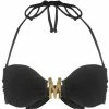 Moschino M plaque bikini top