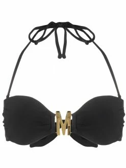 Moschino M plaque bikini top