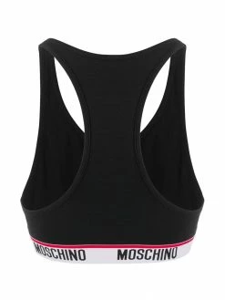 Moschino logo-tape sports bra