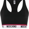 Moschino logo-tape sports bra