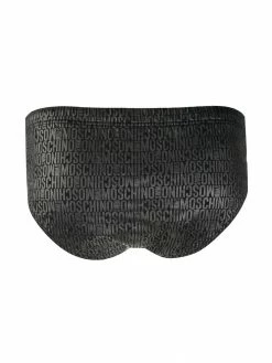 Moschino logo pattern swimming trunks