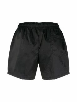 Moschino logo plaque swimming shorts