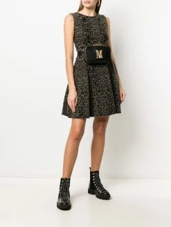 Moschino M plaque belt bag