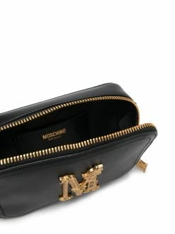 Moschino M plaque belt bag