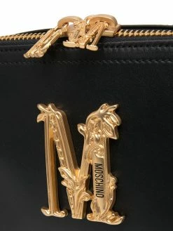 Moschino M plaque belt bag